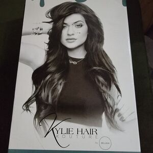 Kylie hair Bellami teal 20” clip in extensions RARE original box